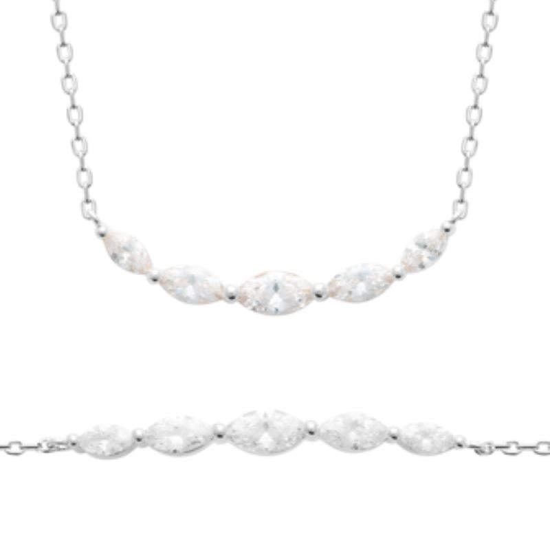 Coque de Nacre Collier argent 873948