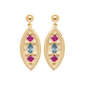 Coque de Nacre Boucles d'oreilles pendantes plaqué or 23075905