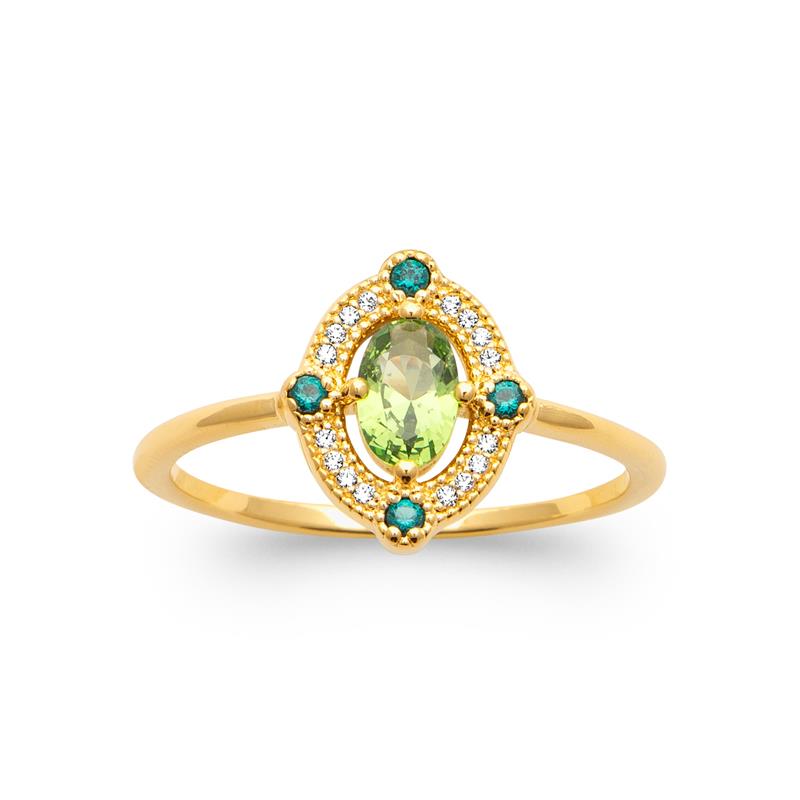 Coque de Nacre Bague plaqué or 20021550