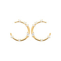 Coque de Nacre Boucles d'oreilles plaqué or 23077110