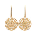 Coque de Nacre Boucles d'oreilles pendantes plaqué or 2507100