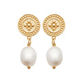 Coque de Nacre Boucles d'oreilles plaqué or 29459014