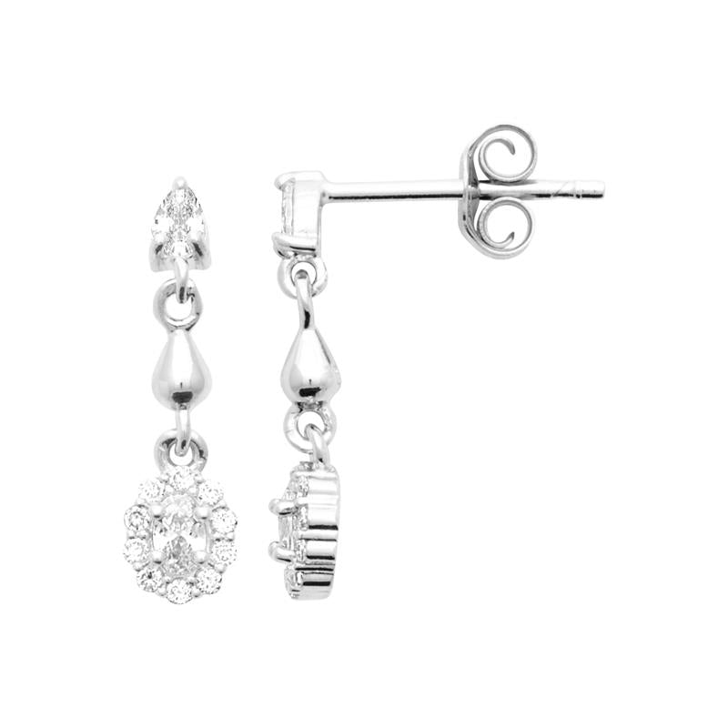 Coque de Nacre Boucles d'oreilles argent 13081710