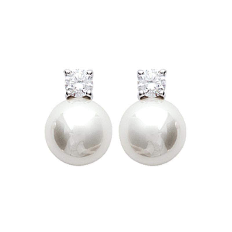 Coque de Nacre Boucles d'oreilles argent 13857014