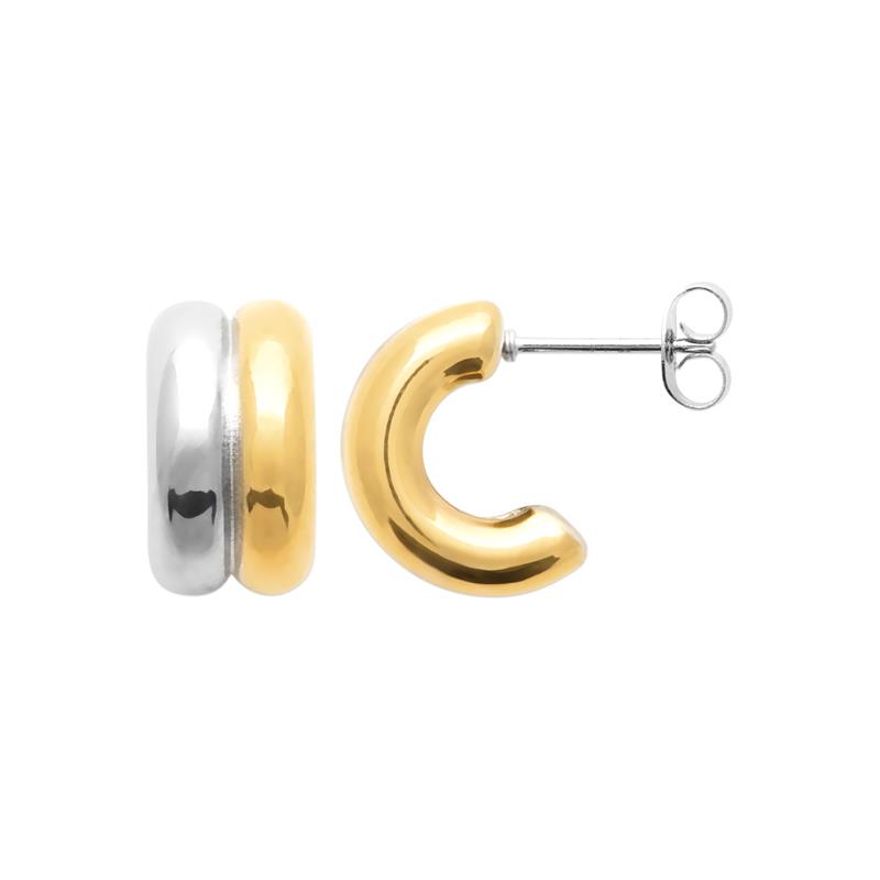Izee Créoles acier doré 3600909