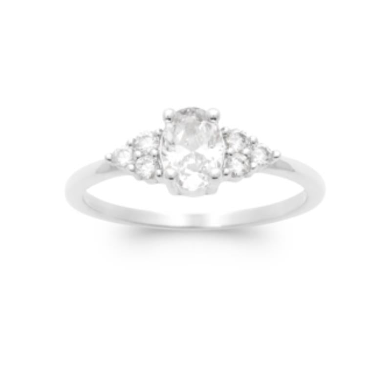 Coque de Nacre Bague solitaire argent 1973210