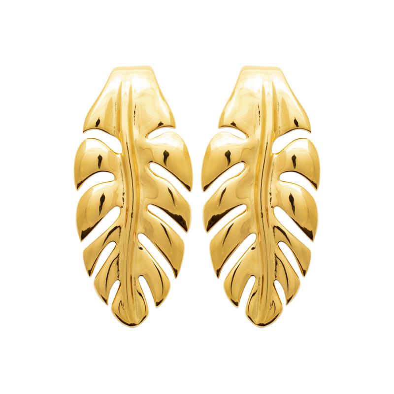 Coque de Nacre Boucles d'oreilles acier doré 3129709