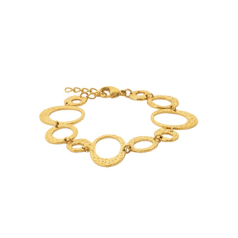 Coque de Nacre Bracelet acier doré 312239