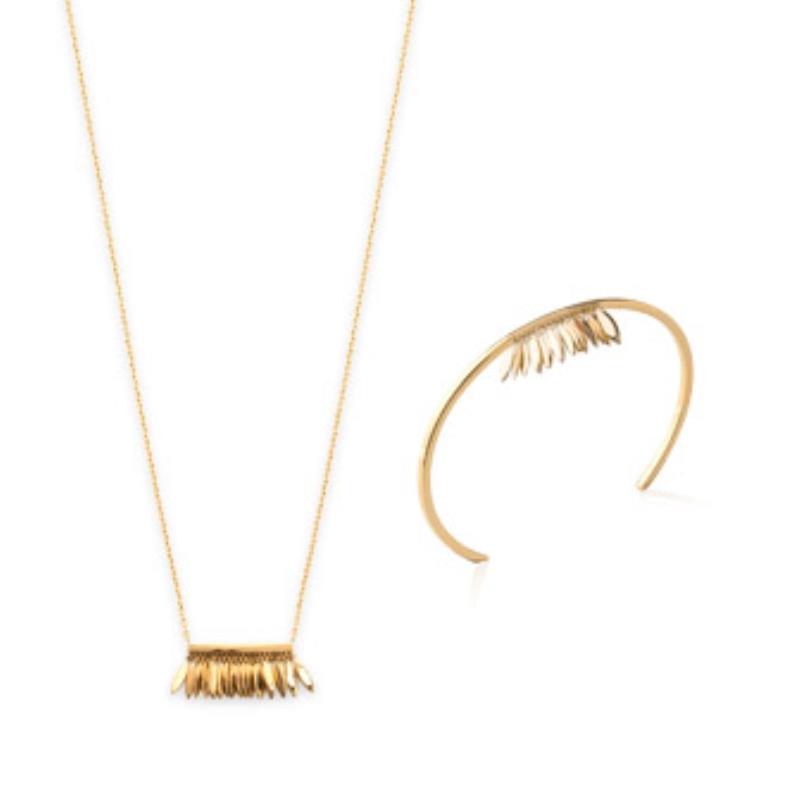 Coque de Nacre Collier plaqué or 921495