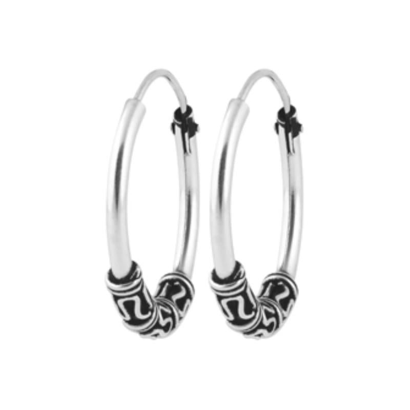 Coque de Nacre Créoles argent 1600218