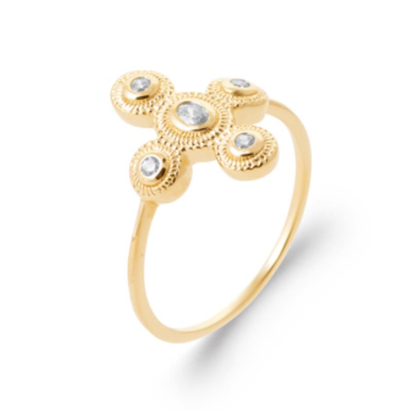 Coque de Nacre Bague plaqué or 2968110