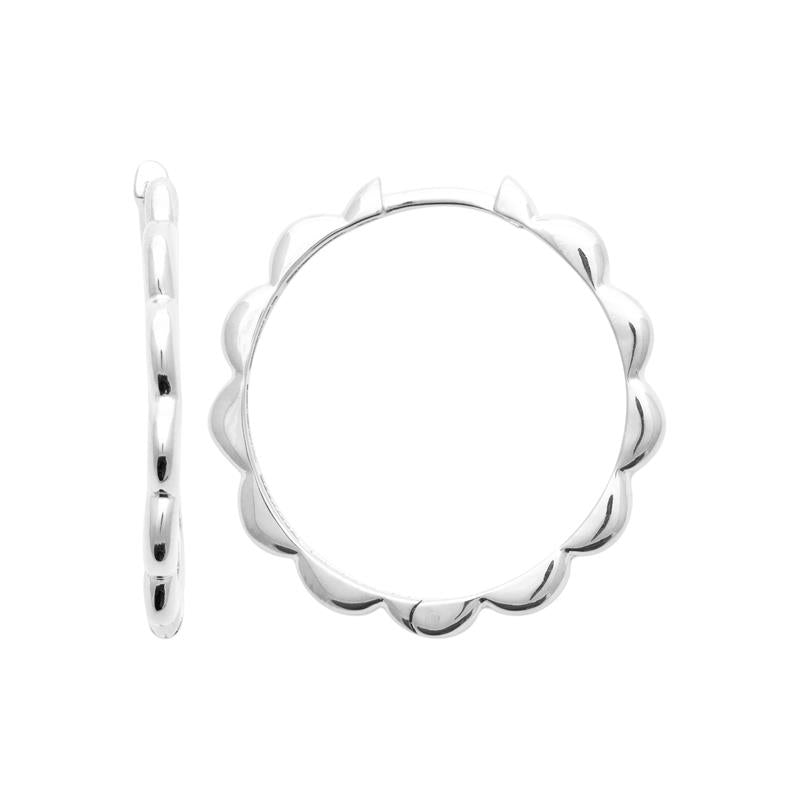 Coque de Nacre Créoles argent 7683700