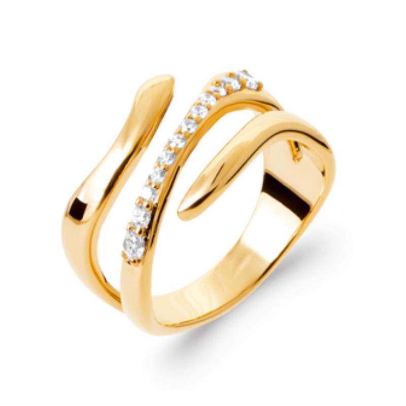 Coque de Nacre Bague plaqué or 20000510
