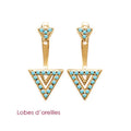 Coque de Nacre Boucles d'oreilles plaqué or 2530930