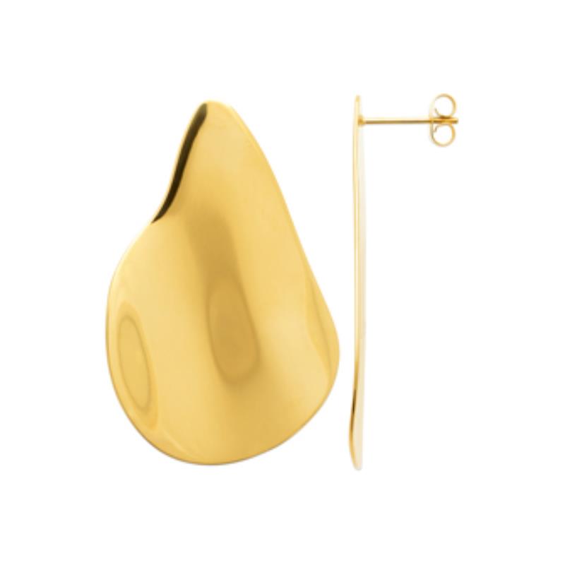 Coque de Nacre Boucles d'oreilles acier doré 3123709