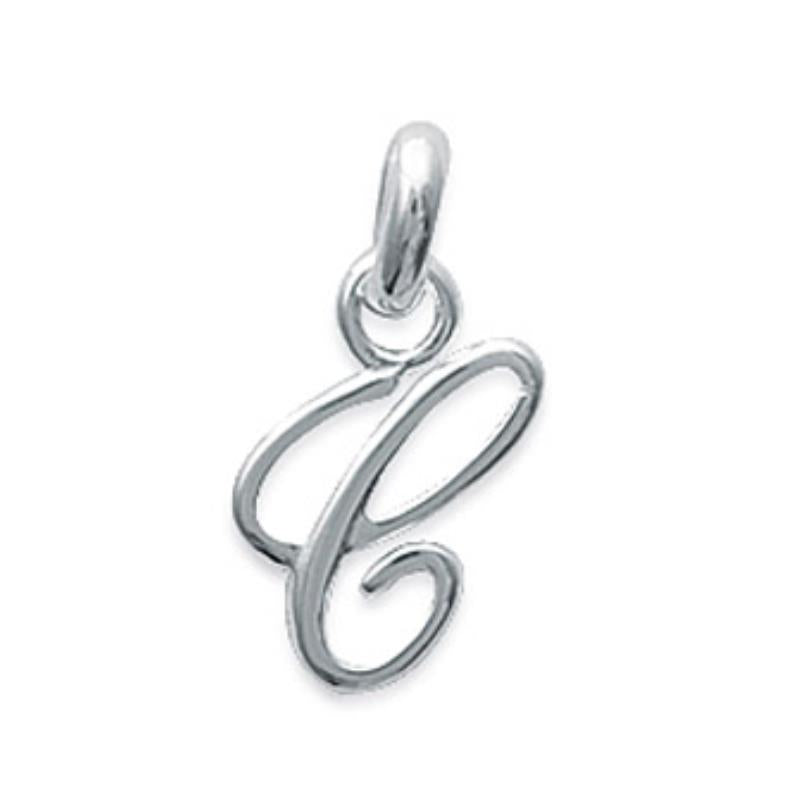 Coque de Nacre Pendentif initiale argent 74811553