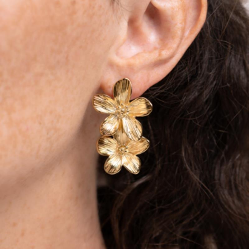 Izee Boucles d'oreilles acier doré 3115609