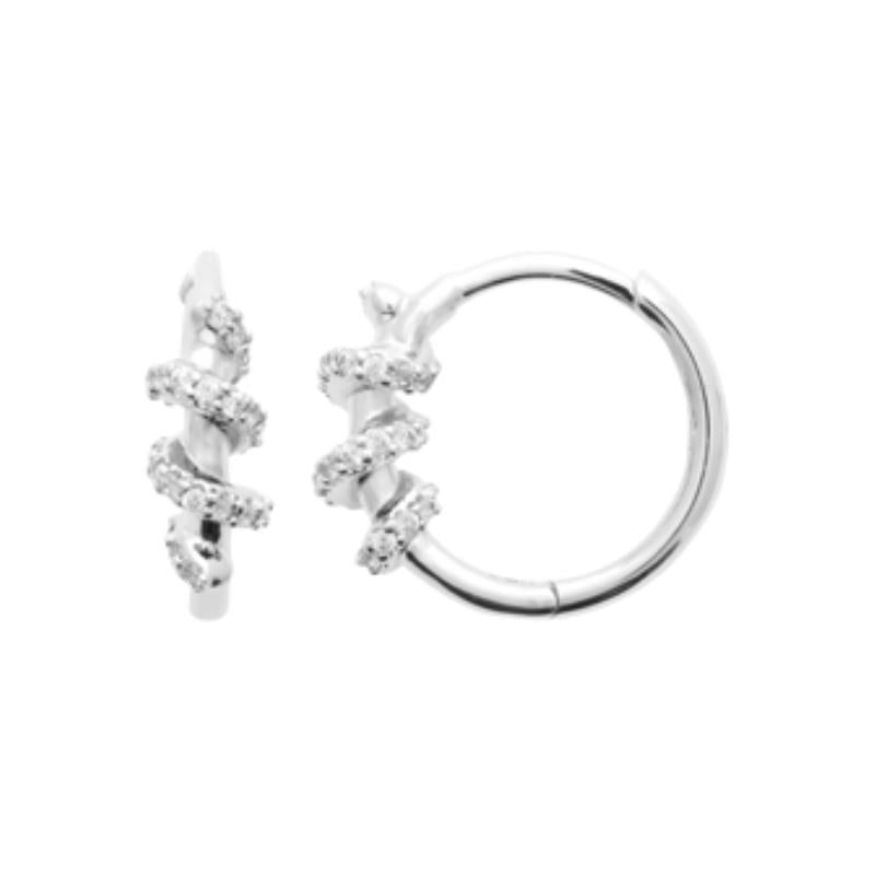 Coque de Nacre Créoles argent 1669310