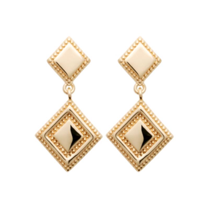 Coque de Nacre Boucles d'oreilles pendantes plaqué or 23024300