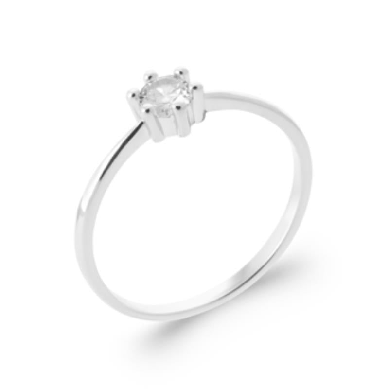 Coque de Nacre Bague solitaire argent 1994610