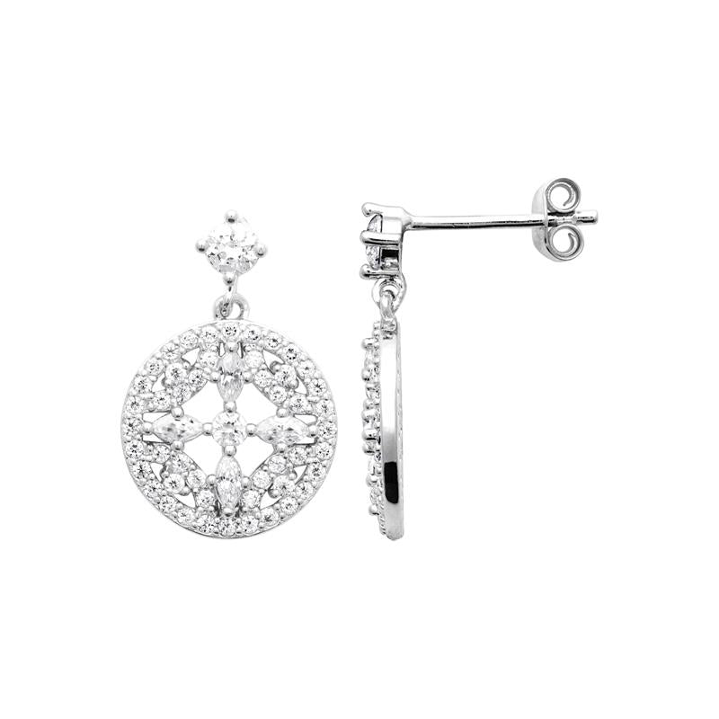 Coque de Nacre Boucles d'oreilles argent 13090410