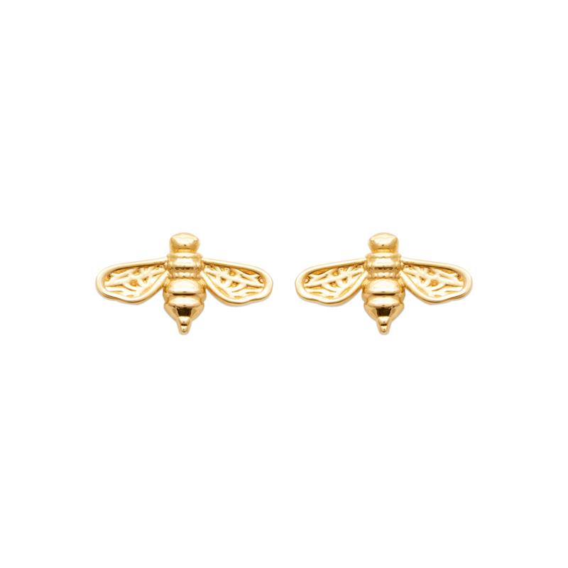 Coque de Nacre Puces d'oreilles plaqué or 23083600