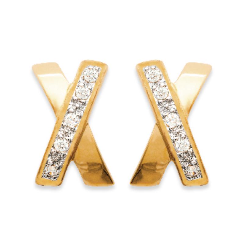 Coque de Nacre Boucles d'oreilles plaqué or 2326911