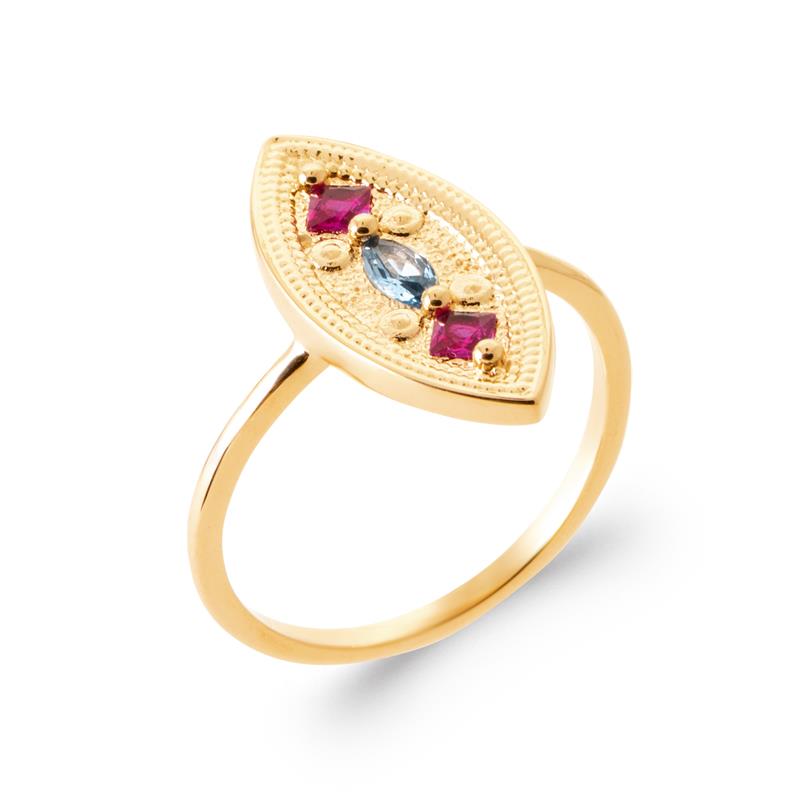 Coque de Nacre Bague plaqué or 20003905