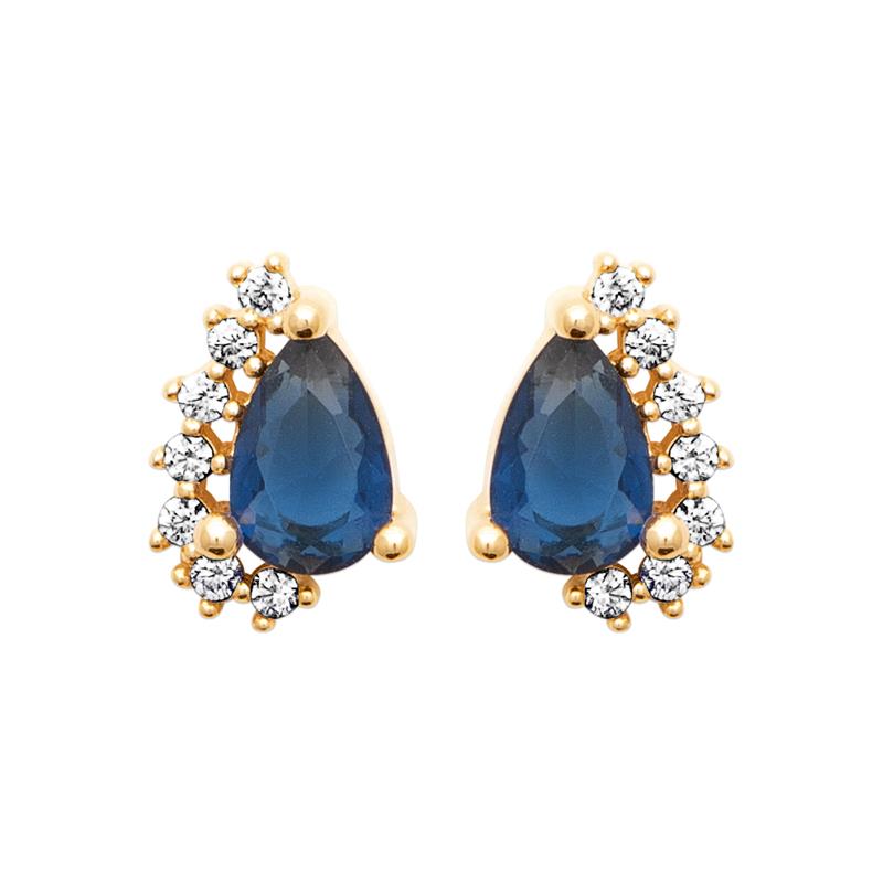 Coque de Nacre Puces d'oreilles plaqué or 23086340
