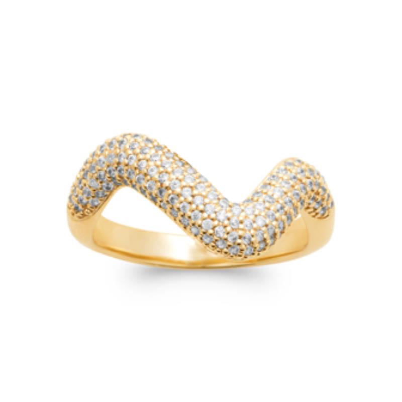 Coque de Nacre Bague plaqué or 2984010
