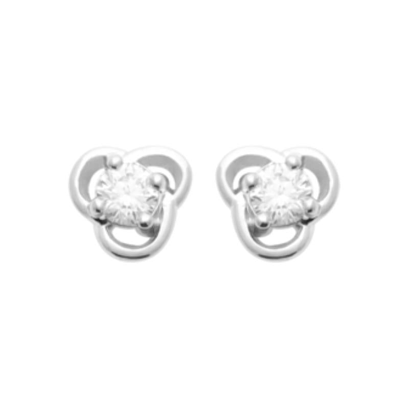 Coque de Nacre Puces d'oreilles argent 13062610