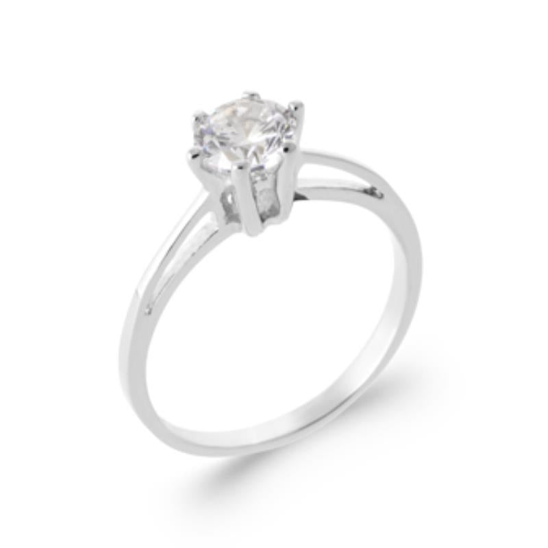 Coque de Nacre Bague solitaire argent 112122061
