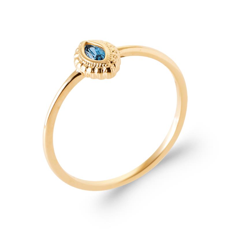 Coque de Nacre Bague solitaire plaqué or 20004240