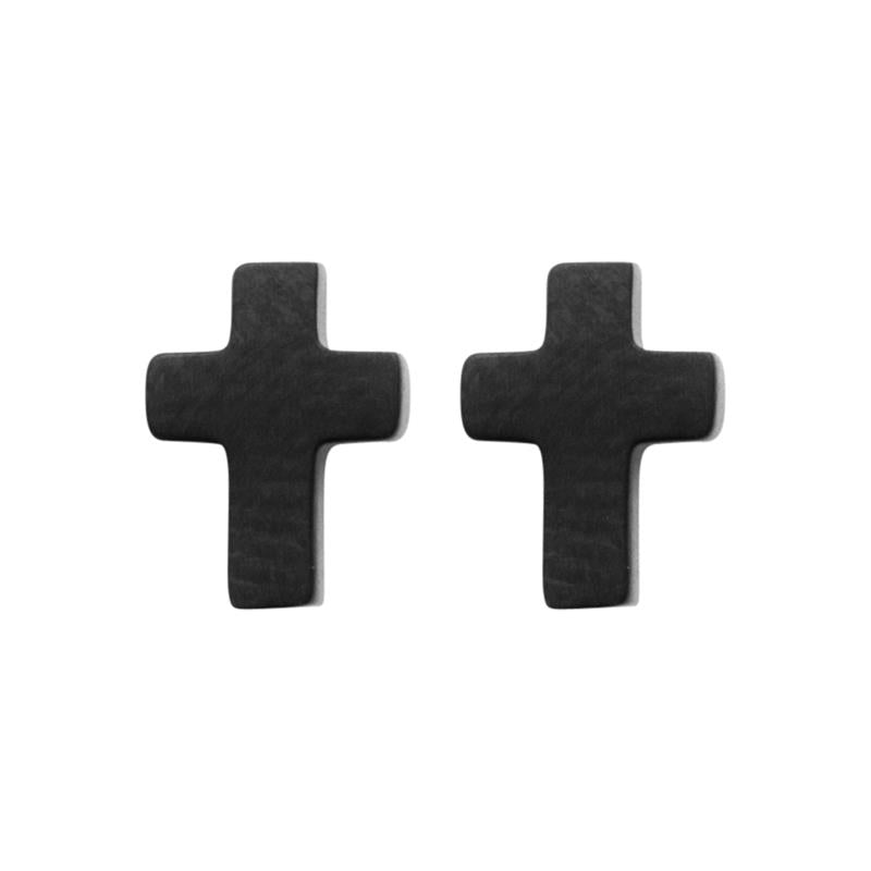 Shark'N Stones Puces d'oreilles acier noir 3136607