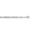 Coque de Nacre Chaîne maille figaro argent 733080