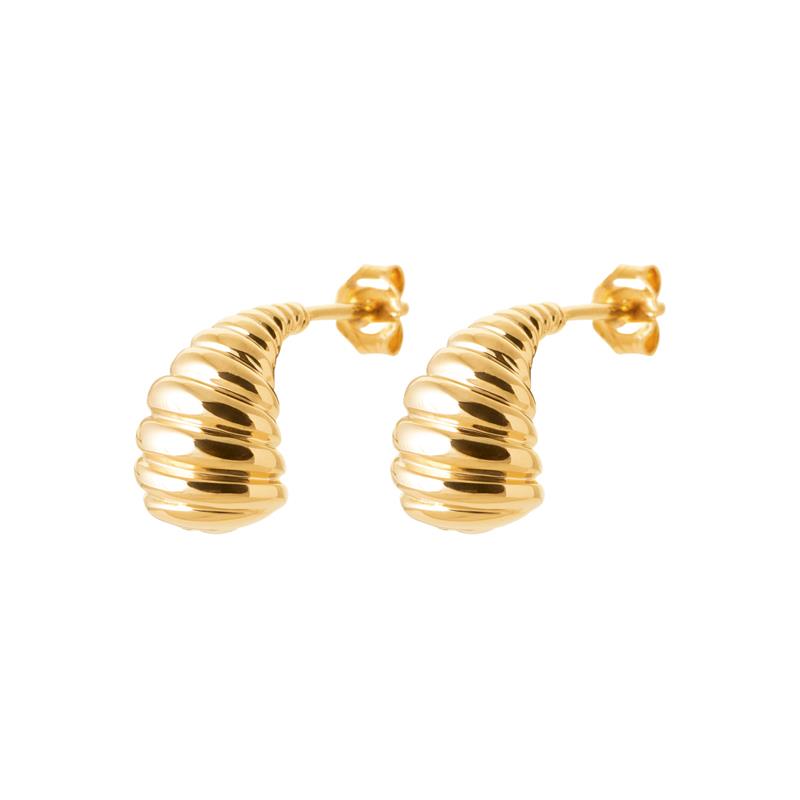 Coque de Nacre Boucles d'oreilles pendantes plaqué or 23062100