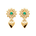 Coque de Nacre Puces d'oreilles plaqué or 23082450