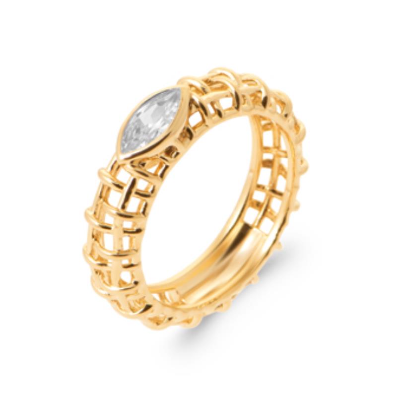 Coque de Nacre Bague plaqué or 2978010