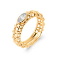 Coque de Nacre Bague plaqué or 2978010
