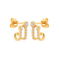 Coque de Nacre Puces d'oreilles plaqué or 23059410