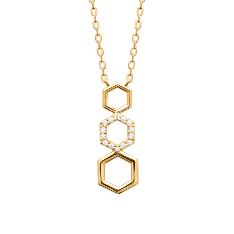 Coque de Nacre Collier plaqué or 974181