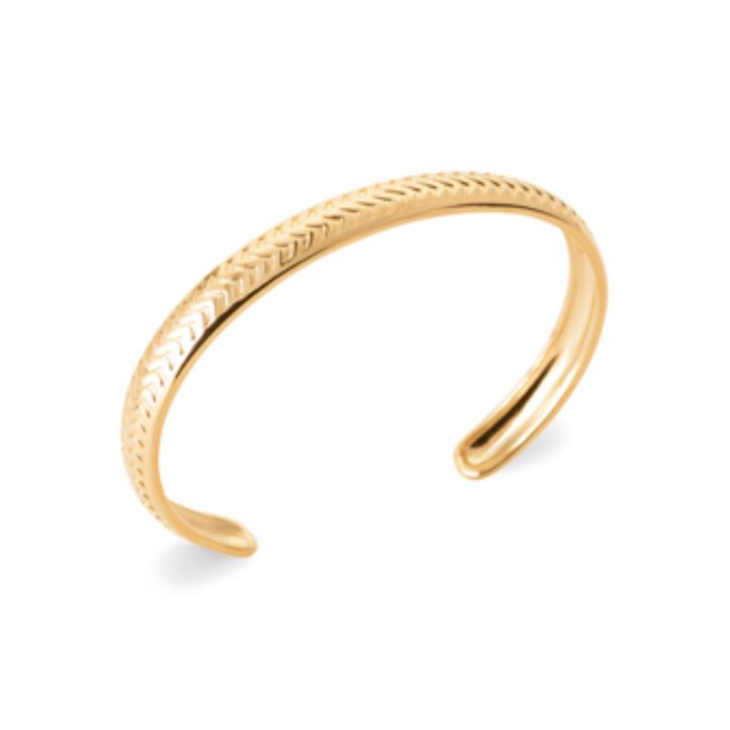 Coque de Nacre Bracelet jonc plaqué or 922214