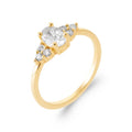Coque de Nacre Bague solitaire plaqué or 2973210