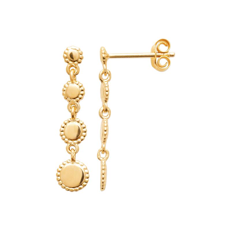 Coque de Nacre Boucles d'oreilles pendantes plaqué or 23077000