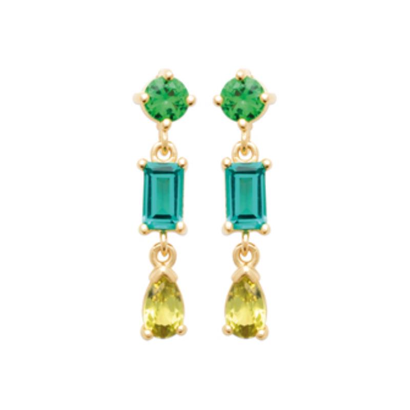 Coque de Nacre Boucles d'oreilles pendantes plaqué or 23045050