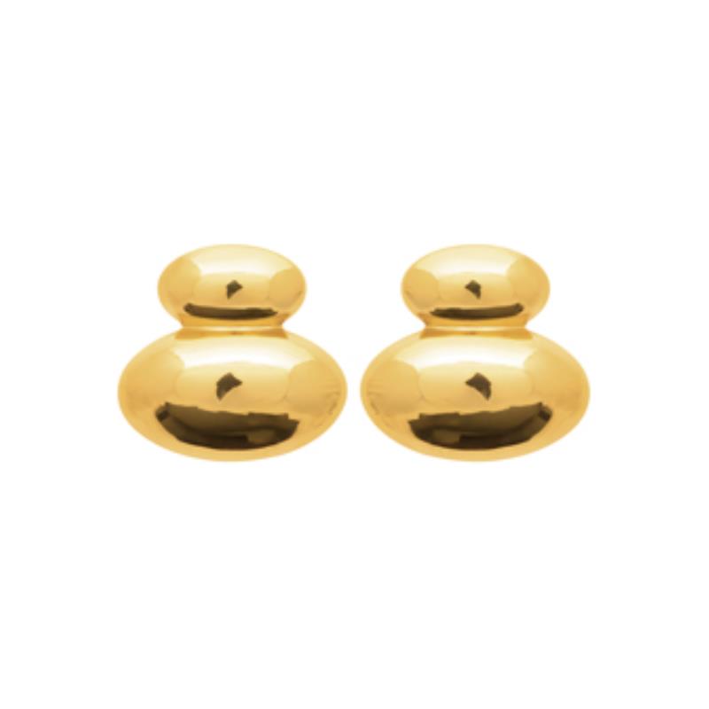 Coque de Nacre Boucles d'oreilles acier doré 3116909