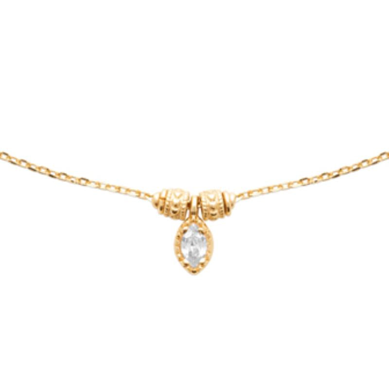 Coque de Nacre Collier plaqué or 973915