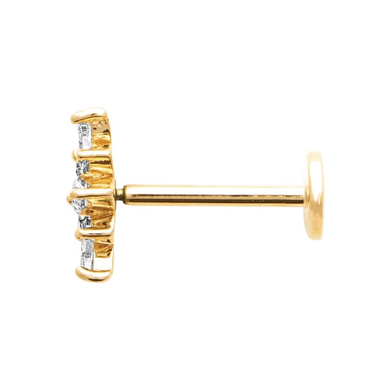 Coque de Nacre Piercing plaqué or 23091210