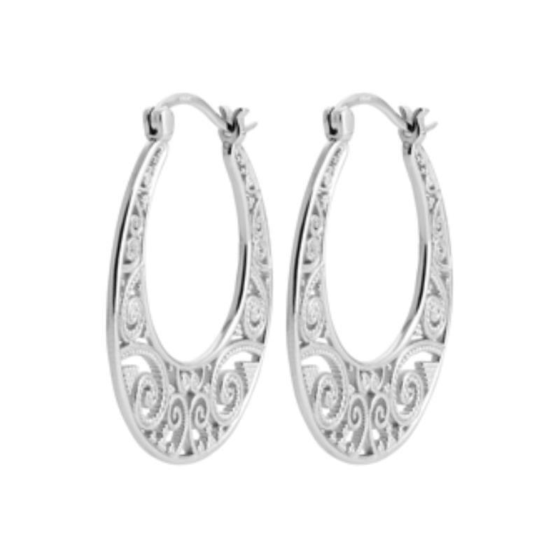 Coque de Nacre Créoles argent 7647500