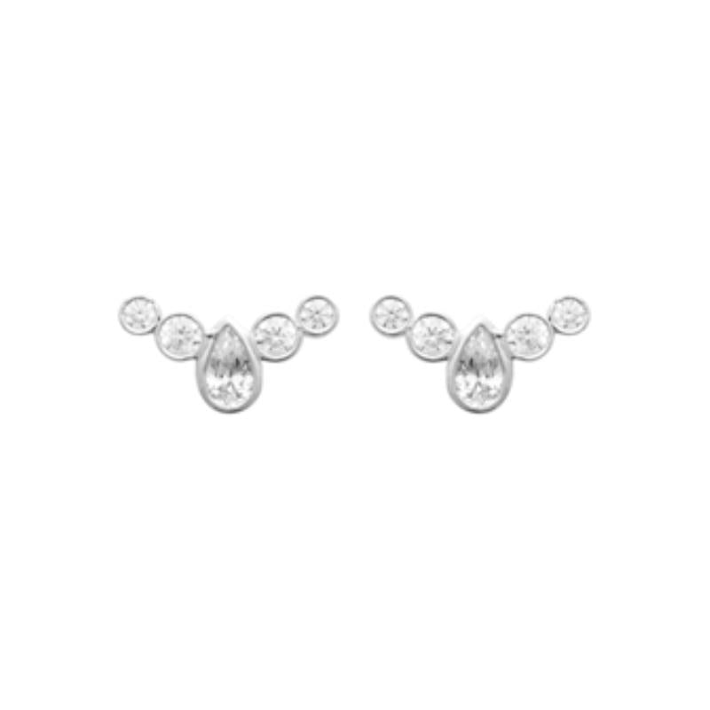 Coque de Nacre Puces d'oreilles argent 13036110